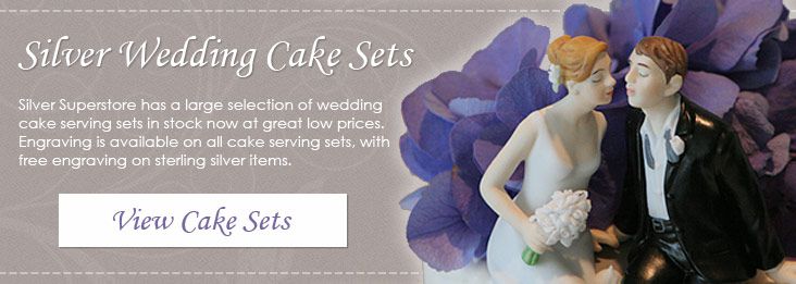 Great Price on Silver Cake Sets!