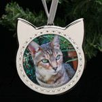 Arthur Court Pet Cat Frame Christmas Ornament