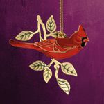 ChemArt Cardinal Christmas Ornament