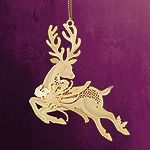 ChemArt Prancing Reindeer Christmas Ornament