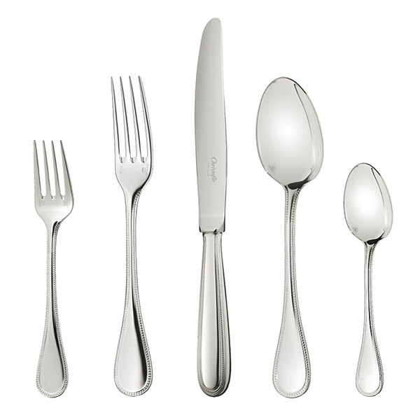 Christofle Perles 5pc Place Setting