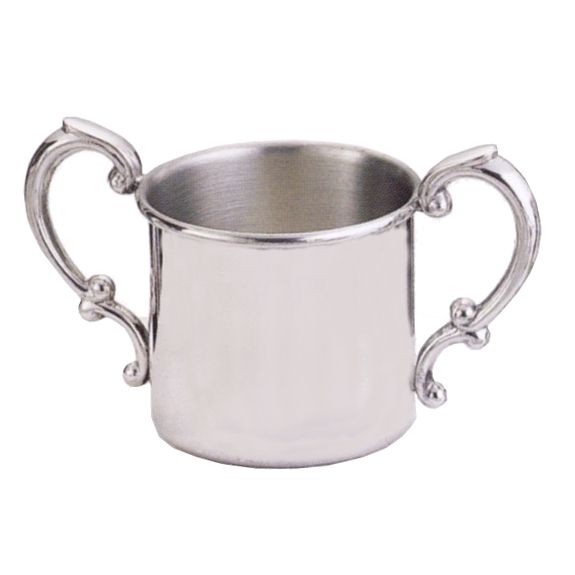 Empire Double Handle Pewter Baby Cup