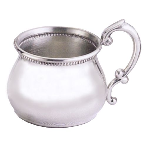 Empire Beaded Kettle Pewter Baby Cup