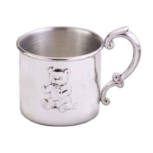 Empire Teddy Bear Pewter Baby Cup