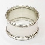 Empire Sterling Silver Napkin Ring Beaded