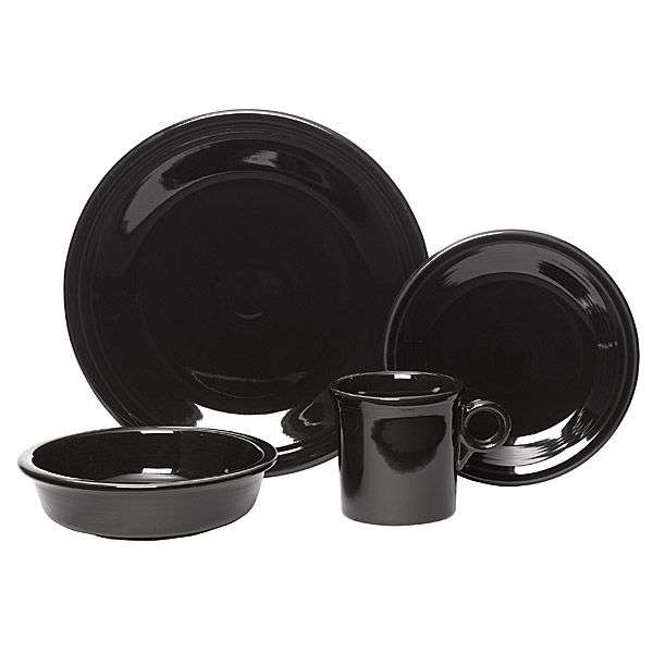 Fiesta Black Dinnerware by Homer Laughlin Silver Superstore