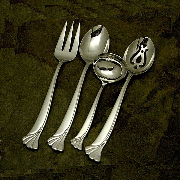 Ginkgo Leaf stainless flatware for less