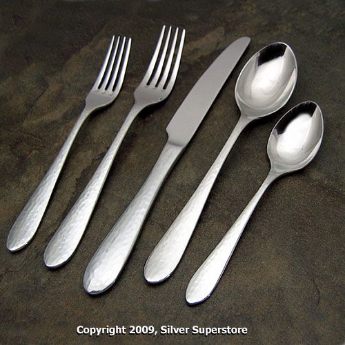 Ginkgo Starlight stainless flatware for less