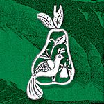 Hand and Hammer Partridge in a Pear Tree Sterling Silver Christmas Ornament