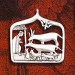Hand & Hammer Hotch Potch Nativity Sterling Silver Christmas Ornament