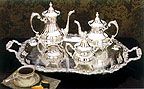 Reed and Barton Loveland Rose Silverplated Tea Set