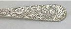 Repousse sterling silver flatware, silverware by Kirk Stieff