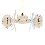 2012 Lenox Baby's First Christmas Silver Christmas Porcleian Ornament