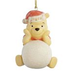 2012 Lenox Pooh's Frosty Fun Porcelain Ornament