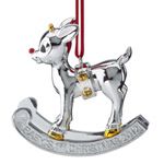 2012 Lenox Rudolph Baby's First Silver Christmas Ornament