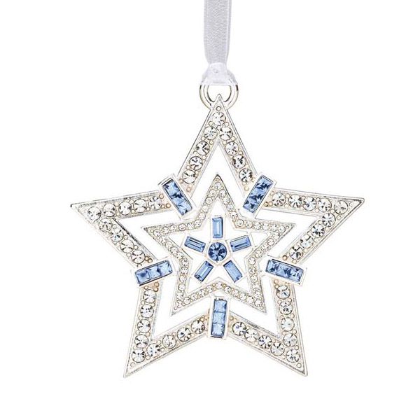 Lunt Crystal Star Silver Christmas Ornament Silver Superstore