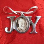 Mariposa Brillante Joy Frame Sandcast Aluminum Ornament