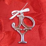 Mariposa Brillante Joy Sandcast Aluminum Ornament