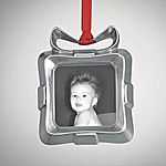 2012 Nambe Gift Box Frame Alloy Christmas Ornament