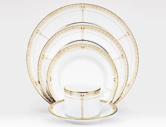 Noritake Palmer Gold Dinnerware 5pc Place Setting