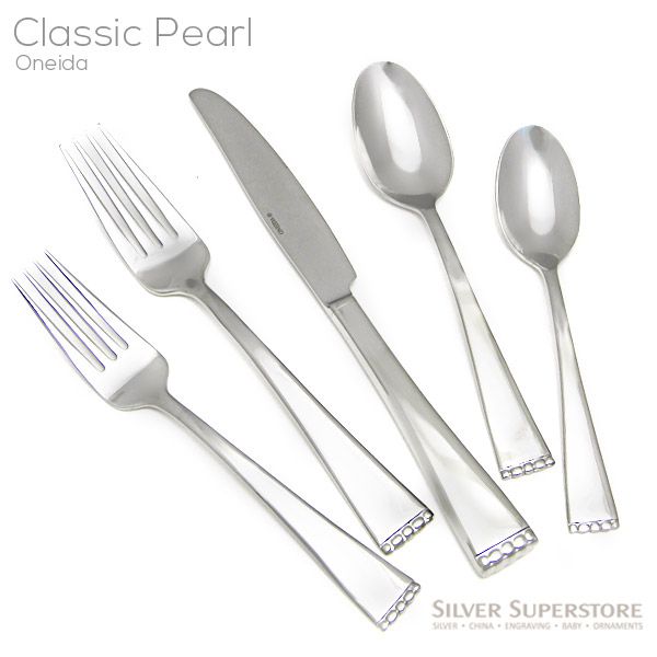 Oneida Classic Pearl 18/10 Stainless flatware at Silver Superstore