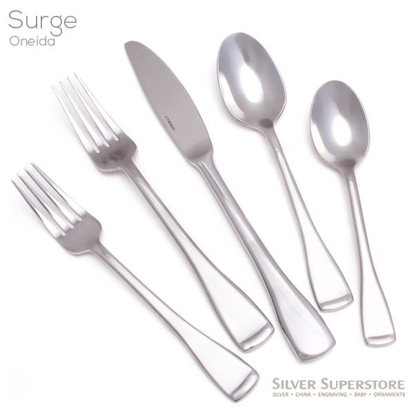 Oneida Surge Stainless Steel Flatware, Silverware