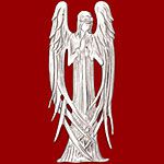 Hand & Hammer Beardsley Angel Sterling Silver Christmas Ornament