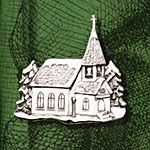 Hand and Hammer Church Sterling Silver Christmas Ornament