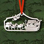 Hand & Hammer Noah's Ark Sterling Silver Christmas Ornament