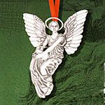Hand & Hammer Thayer Angel Sterling Silver Christmas Ornament