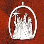 Hand & Hammer Three Kings Sterling Silver Christmas Ornament