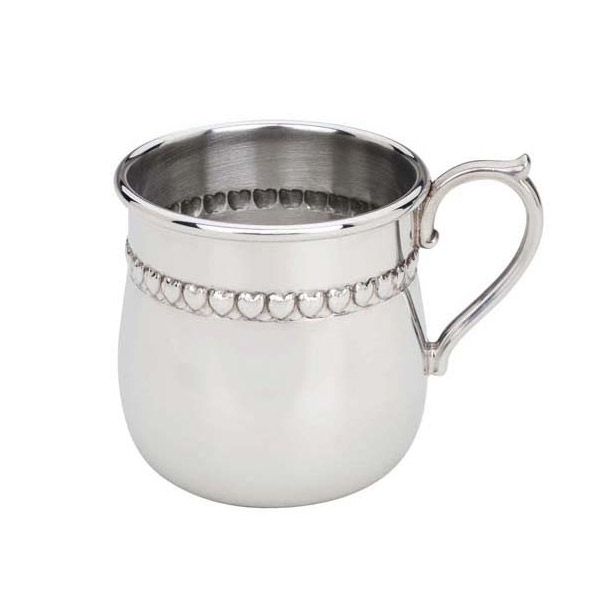 Reed and Barton Baby Hearts Pewter Baby Cup