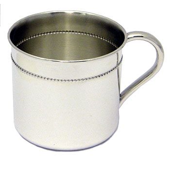 Beaded Sterling Silver Baby Cup by Reed & Barton