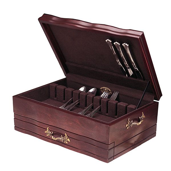 Reed and Barton Provincial Flatware, Silverware Chest at Discount