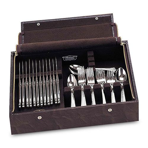 Imitation leather storage for silverware, flatware