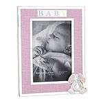 Reed and Barton Gingham Bunny Picture Frame