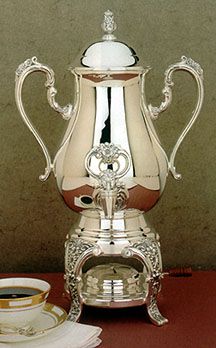 Reed and Barton Silverplated Burguny Coffee Urn