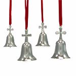 Reed and Barton Silver Cross Bells Set of Four