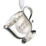 2012 Williamsburg Baby's First Christmas Cup Silverplate Ornament