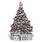 Reed and Barton Christmas Tree Silver Musical