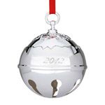 2012 Reed and Barton Holly Bell Silver Christmas Ornament
