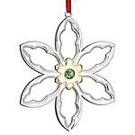 Williamsburg Starburst Silver Christmas Ornament