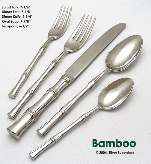 Bamboo by Ricci Stainless Flatware