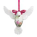 Royal Albert Old Country Roses Dove of Peace Christmas Ornament