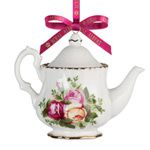 Royal Albert Old Country Roses Teapot Christmas Ornament