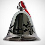Sheridan Silver Pierced Bell Christmas Ornament