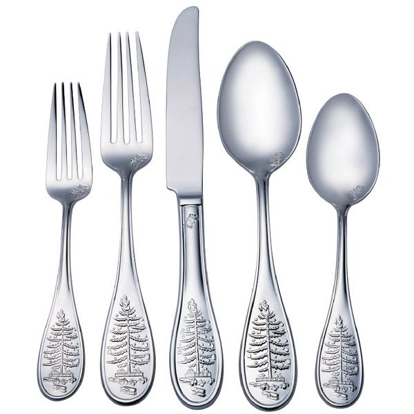 spode christmas tree stainless steel flatware silverware spode christmas tree stainless steel flatware silverware