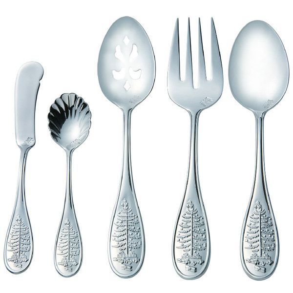 spode christmas tree stainless steel flatware silverware spode christmas tree stainless steel flatware silverware