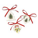 2012 Spode Christmas Tree Set of Three Ornaments