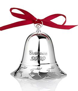 2009 Annual Silver Musical Bell, silver Christmas ornament by Towle Silversmiths